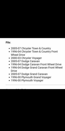 2006 dodge caravan brand new axle the pair