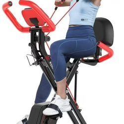 
Pooboo 4-in-1 Folding Magnetic Exercise Bike