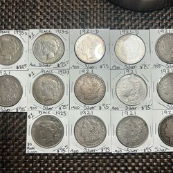 Silver Morgan & Peace Dollars