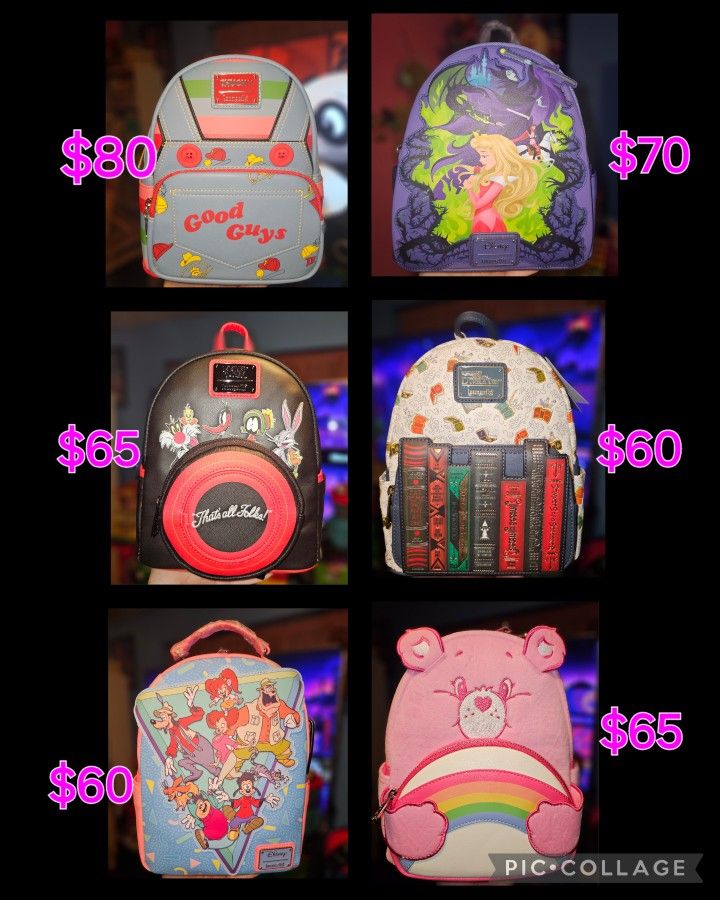 Brand New! Loungefly Disney Mini Backpacks 💗