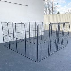 (NEW) $360 Heavy Duty 10x10x5ft Tall Pet Playpen 16-Panel Dog Crate Kennel Exercise Cage Fence 