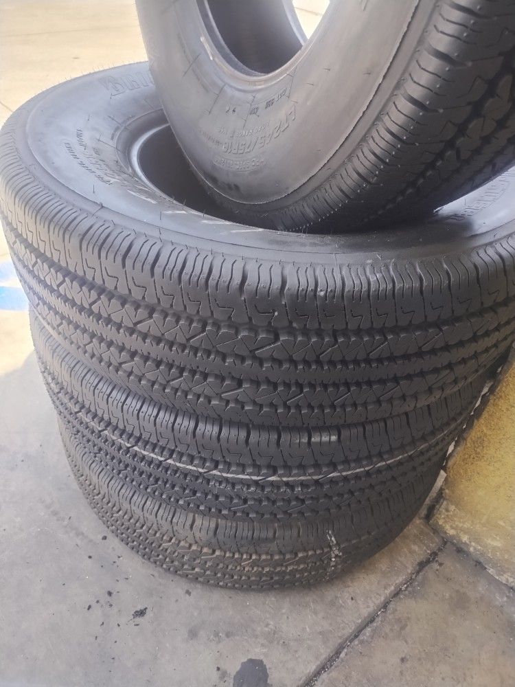 245/75/16/ $300 BRIDGESTONE Semi NEW Four Tires
