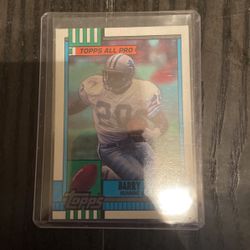 Barry Sanders Topps Football Card