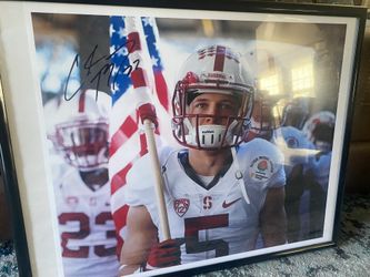 Christian Mccaffrey Autographed 16 X 20