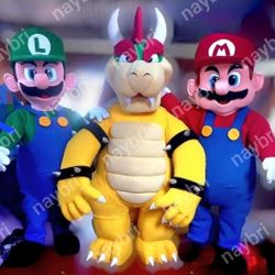 Bowser Mascot Costume For Sale