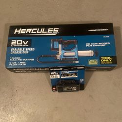 Hercules Grease Gun and Charger