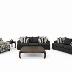 Everything In The Photo MUST GO! Ashley Furniture Super Comfy Couch Set w/ Coordinated Bed Set