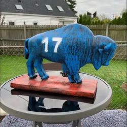 The Josh Allen buffalo statue