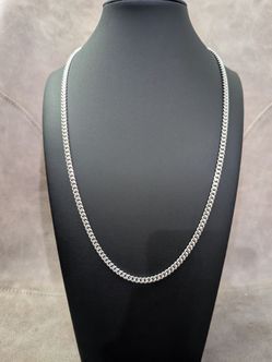 Solid Silver 22" Miami Cuban