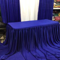 Royal Blue Tablecloth Set
