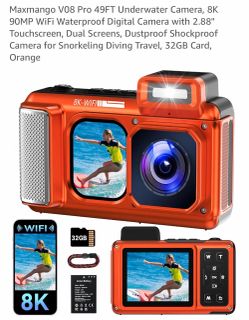 49ft 8k underwater camera, new
