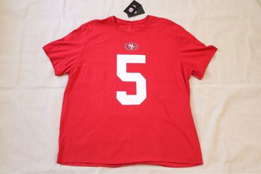 Trey Lance San Francisco 49ers Nike Tee Shirt Men's XXL Red NWT #5 100% Cotton