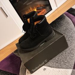 Black Timberland Constructs