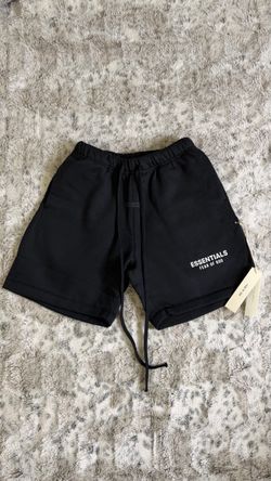 Fear of God Essentials Black Sweat Shorts