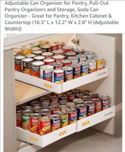 BRAND NEW - Adjustable Can Organizer for Pantry