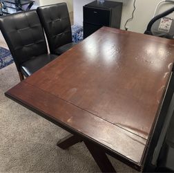 Dinning table with 2 chairs