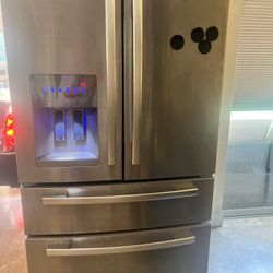 Refrigerator , French door Fridge. Stainless Steel