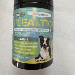 Woyamamay Flea & Tick Prevention Chews for Dogs 500 count
