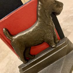 Vintage Connecticut Foundry Scotty Dog Art Deco Bookend Set Of Two .