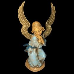 Vintage 1993 Fontanini 5" Scale Kneeling Angel Nativity Depose Italy
