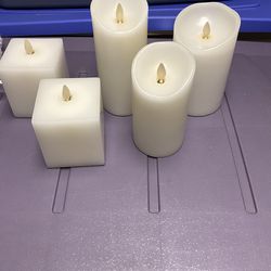 LUMINARA WHITE CANDLES/5