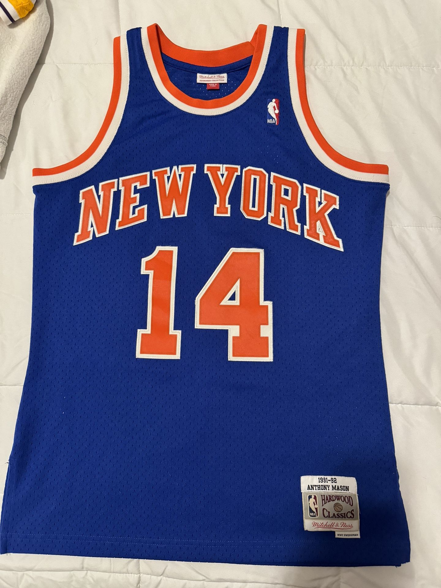 NBA Knicks Mitchell Ness Swingman Anthony Mason Jersey HWC M