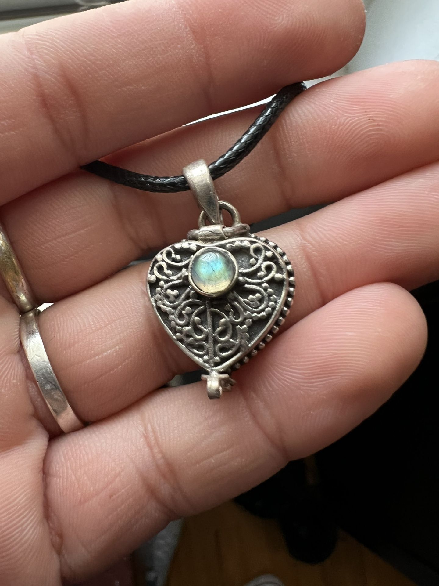 Labradorite locket 