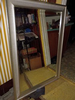 Silver 51 X 36" mirror