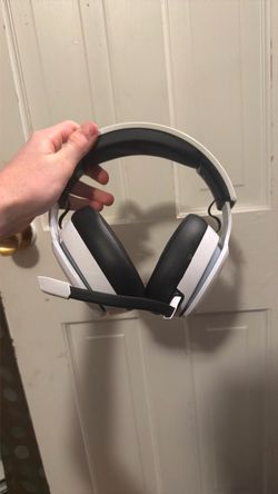White Gaming Headset with Boom Mic