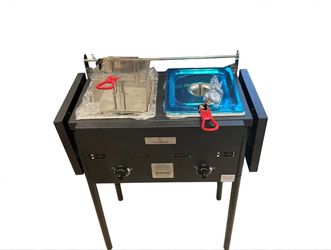 CasaFlame Pro Series DF1002 Outdoor Propane Double Deep Fryer – Brand New