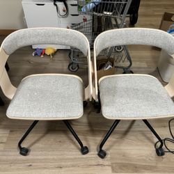 2 Nice Rolling Office/lounge chairs