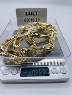 Brand new 14K Italian Milano Chains Restock! Limited stock! See sizes below!