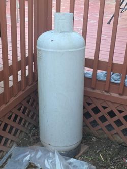 Large propane tank