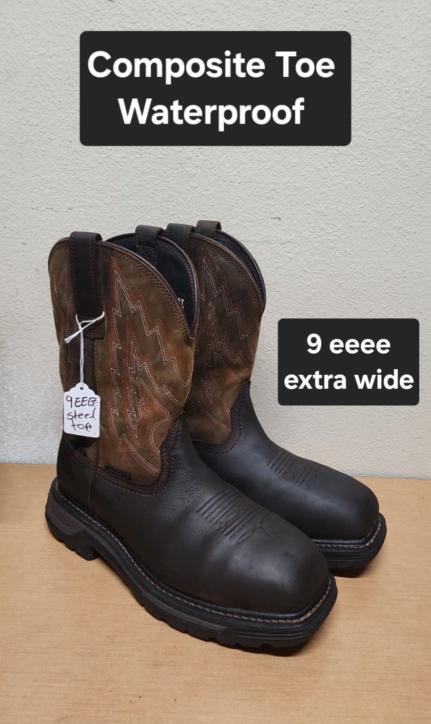 Ariat Work Boot Size 9 Extra Wide, COMPOSITE TOE