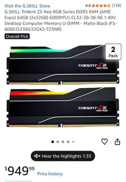 G.skill ddr5 ram 64gb