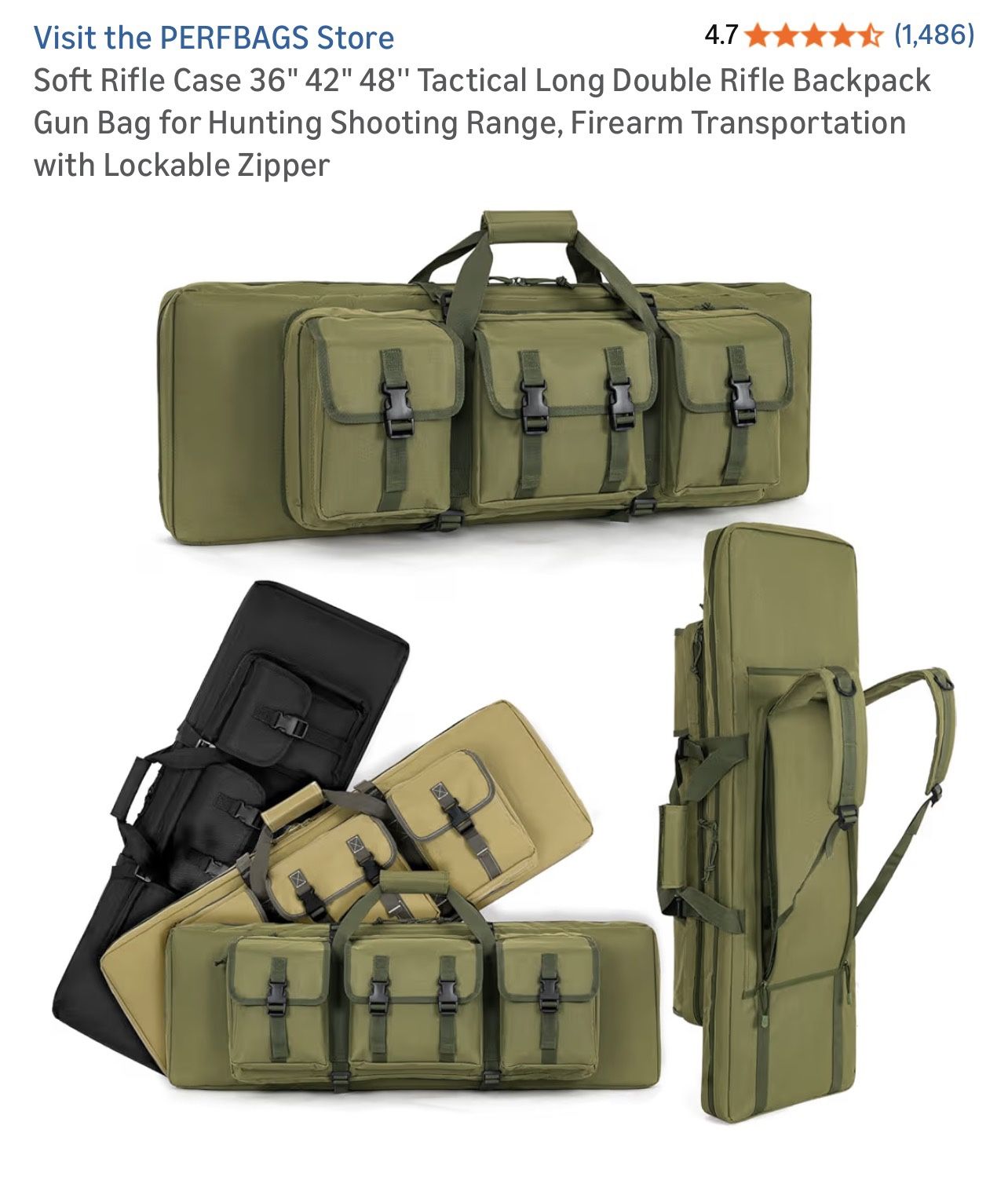 Soft Rifle Case/backpack 48”