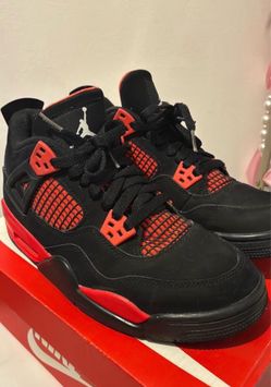 Jordan 4 Retro "Red Thunder” youth size 7