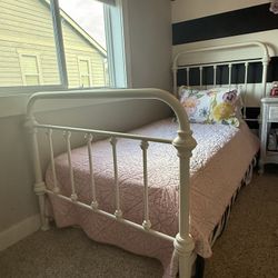 Twin metal bed frame plus Box Springs 
