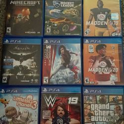 PS4 Game Discs 