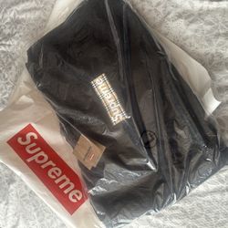 Supreme Burberry Hoodie (Black) (Large) DS