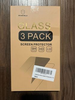 3 pack tempered glass screen protectors