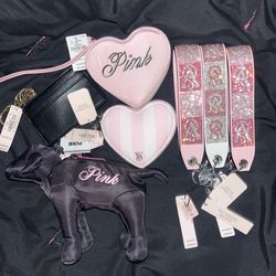 Victoria’s Secret and PINK keychains and coin purses.