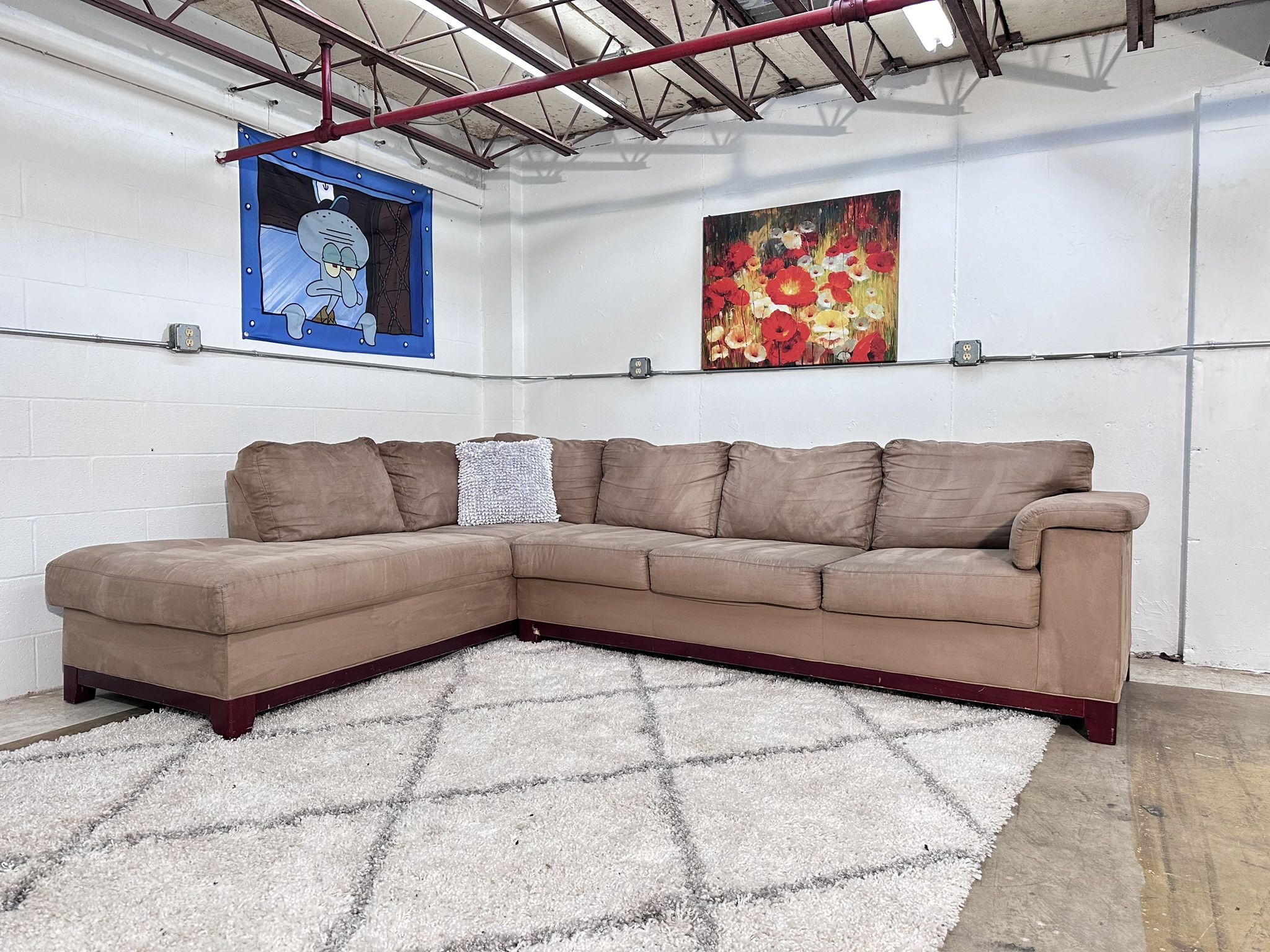 Beige Sectional Couch