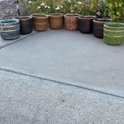 Small Clay Planters