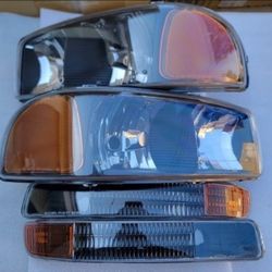 99-06 Gmc Sierra Yukon Headlights Luces Micas Calaveras Faros Faroles Focos