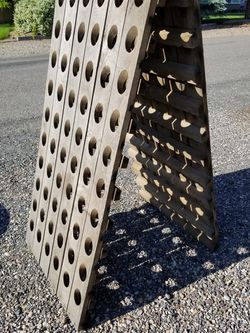 French champagne riddling rack