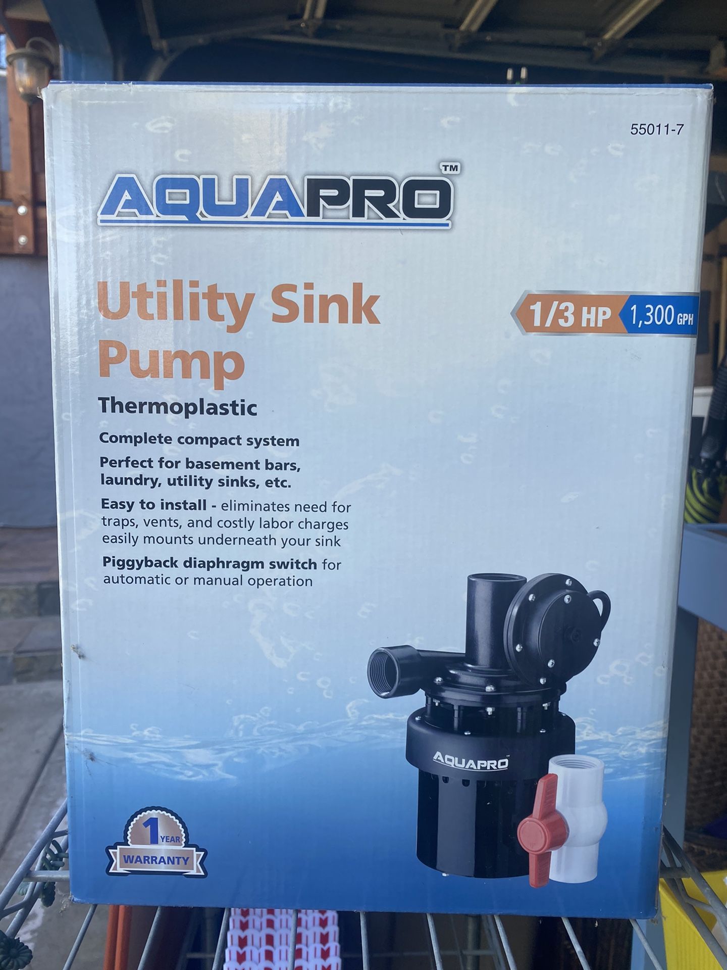 Utility sink pump