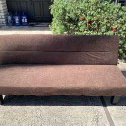 🛋️ Futon Couch/Bed — Brown with Black Base | $30