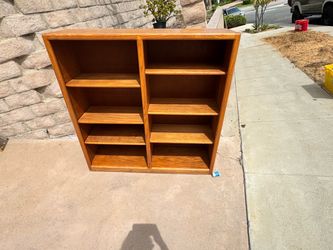 Wood shelves mid century yard sale NOW