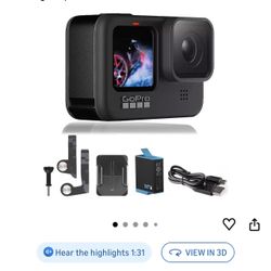 GoPro HER09 Black - E-Commerce Packaging - Waterproof Action Camera with Front LCD and Touch Rear Screens, 5K Ultra HD Video, 20MP Photos, 1080p Live 